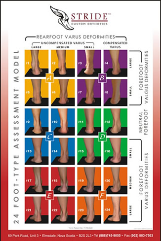 24 Adult Foot Types - a revolutionary concept!
